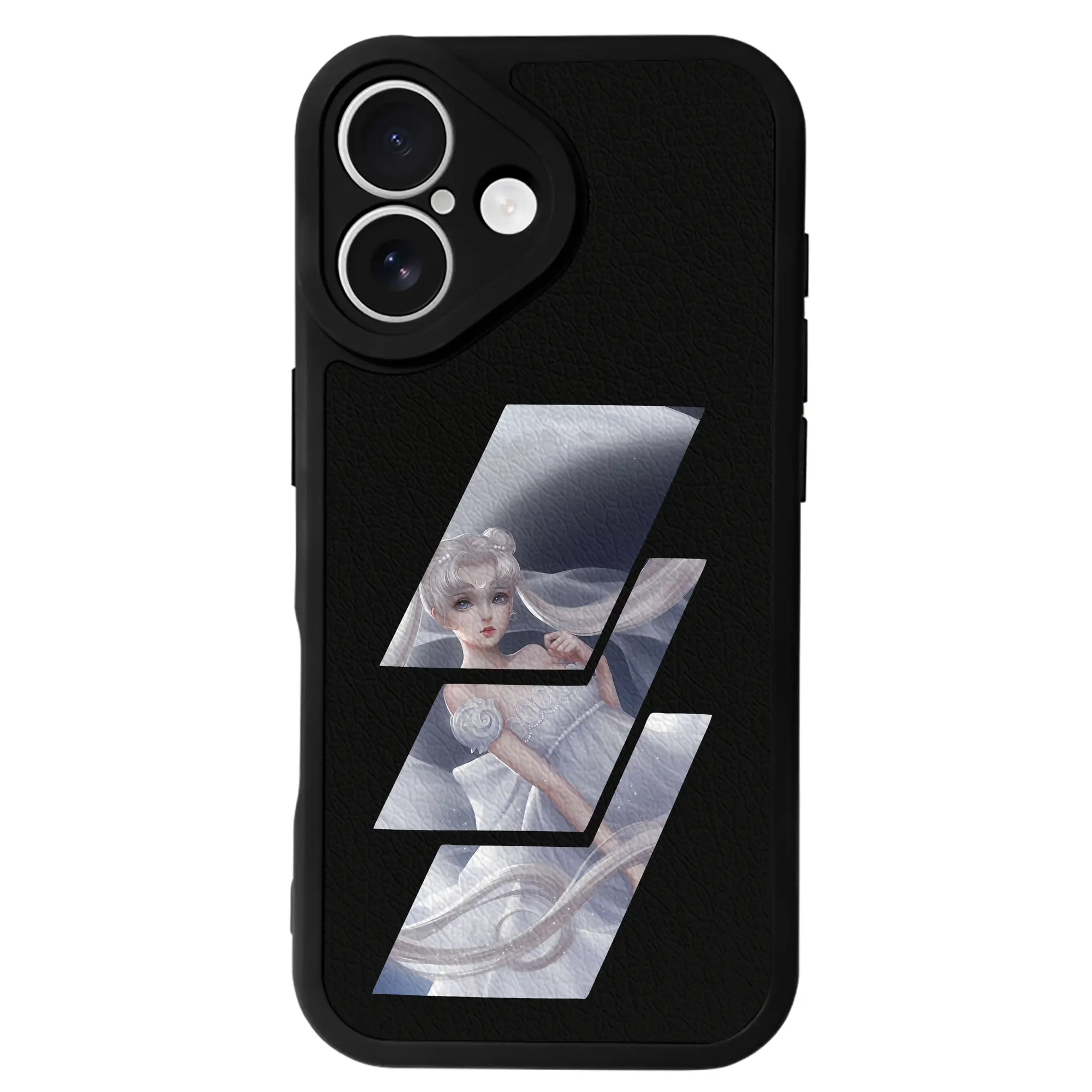 美少女戦士セーラームーン グッズ 月野 うさぎ - IPhone 16シリーズ対応 ・ シリコンスマホケース ・ レザー調 ・ 高精度フィット ・ 耐衝撃 ・ ワイヤレス充電対応 ・ 精密カット